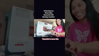 Unboxing bernette b38 sewing machine filipinablogger filipinatraveler bernetteb38 [upl. by Thorley951]