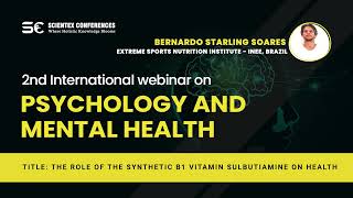 Title The role of the synthetic B1 vitamin sulbutiamine on health  Mental Health 2022 [upl. by Danila]