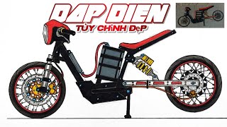 Vẽ xe độ đạp điện đẹp  Vẽ xe đạp điện Độ [upl. by Stoecker]