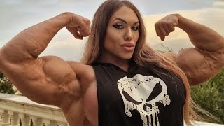 Russian bodybuilder Nataliya Kuznetsova Muscle Girl FBB Female bodybuilder [upl. by Ymmor]