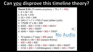 Can you disprove this timeline theory from Daniel 924 Part I [upl. by Grogan846]