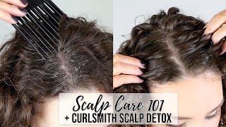 How to Detox Your Scalp Remove BuildUp amp Dandruff  Curlsmith One Brand Wash Day [upl. by Brittaney]