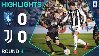 EMPOLIJUVENTUS 00  HIGHLIGHTS  Bianconeri held by sturdy Tuscans  Serie A 202425 [upl. by Hpesoy]