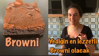 ORİJİNAL BROWNİ TARİFİ EŞİM YAPTI BEN TADIM YAPTIM [upl. by Reddy785]