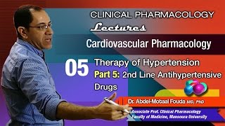 Cardiovascular Pharmacology Ar  05  2nd line antihypertensive drugs [upl. by Dal]