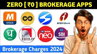 कौन सा app सबसे अच्छा है  Trading app 2024  Top 15 Brokers Comparison  Angel One Groww Zerodha [upl. by Strage901]