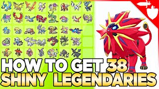 How to Get 38 Shiny Legendary Pokemon amp Shiny Odds  Sword amp Shield Crown Tundra Dynamax Adventures [upl. by Fiann]