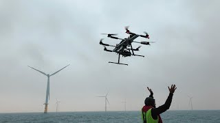 Offshore Windpark mit dem AEROCHROME 14 007  VLOG  COOPER COPTER [upl. by Hinson]