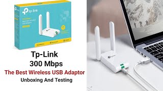 TpLink 300 Mbps High Gain Wireless USB Adaptor TLWN822N Unboxing And Testing [upl. by Htnicayh]