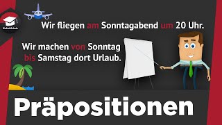 Präpositionen einfach erklärt  Begriffserklärung Arten  Präpositionen mit Dativ und Akkusativ [upl. by Awe898]