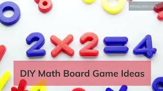 DIY Math Board Game Ideas to do at Home for basic additions and subtractions [upl. by Valerle]