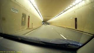 Driving both ways through the Manchester Airport Tunnels on A538 Wilmslow Road Cheshire England [upl. by Yoc]