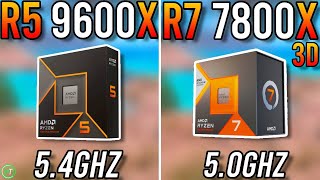 Ryzen 5 9600X vs Ryzen 7 7800X3D  Big Difference [upl. by Airdnola]