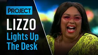 Lizzo Lights Up the Desk  The Project [upl. by Eram]