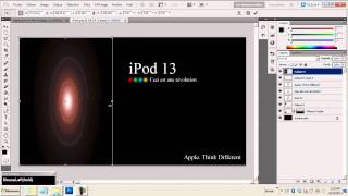 Réaliser une affiche iPod avec Photoshop [upl. by Eatnoid]
