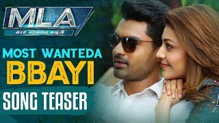 MostWantedAbbayi Song Motion Teaser  MLA Movie Songs  Kalyan RamKajal Aggarwal  Silver Screen [upl. by Nonrev]