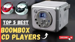 Top 5 Best Boombox CD Player On 2023  Boombox CD Players Reviews [upl. by Nirrek]