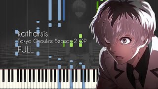 FULL katharsis  Tokyo Ghoulre Season 2 OP  Piano Arrangement Synthesia [upl. by Sloatman]