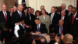 President Obama Signs Health Reform Into Law [upl. by Homans827]