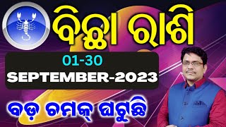 ବିଛା ରାଶି l Bicha rashi September 2023 Odia l scorpio Horoscope September 2023 l Bichha rasifala [upl. by Fayette]