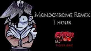 Monochrome Remix Song 1 hour FNF vs Mount Silver [upl. by Elvah]