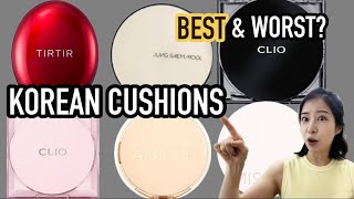 viral Korean Cushion Foundation HONEST Review  TIRTIR Jung Saem Mool Clio etc kbeauty [upl. by Achilles]