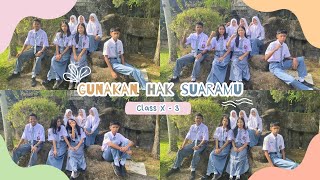 Projek P5 SMANSATASE Gunakan Hak Suaramu  Jingle Kelas X3 [upl. by Nesmat]