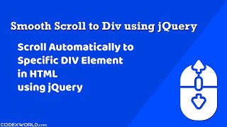 Smooth Scroll to Div using jQuery [upl. by Michey]