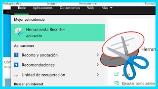 ABRIR y USAR la HERRAMIENTA RECORTES en WINDOWS 10 🪓 [upl. by Melva]