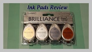 Review Of The Brilliance Dew Drop Ink Pads By Tsukineko [upl. by Cooe]