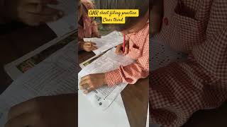 OMR sheet filling practice Class third omr chemistry shorts [upl. by Anissej]