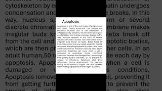 Apoptosis science cellbiology biology apoptosis [upl. by Kacie367]