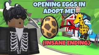 Opening INSANE Eggs In Adopt Me [upl. by Violeta655]