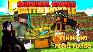 MCPE BATTLE ROYAL SERVER  MINECRAFT BEDROCK SURVIVAL GAMES  MINECRFAT PVP [upl. by Anikas]