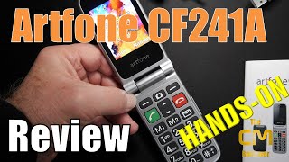 Artfone CF241A Test Senioren Klapp Smartphone mit SOS Notruf  Handson Deutsch engl hints [upl. by Rafaela]