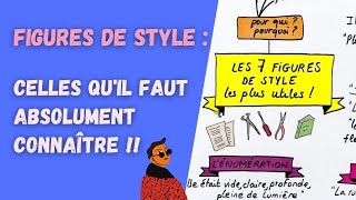 LES 7 FIGURES DE STYLE QUIL FAUT ABSOLUMENT CONNAÎTRE pour le brevet ou le bac de français [upl. by Sarine]