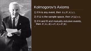 Probability and Statistics Kolmogorovs Axioms [upl. by Lassiter]