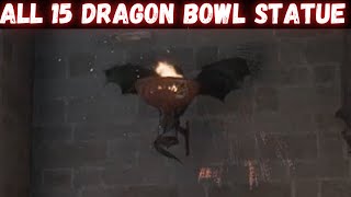 All 15 dragon bowl statue field guide and their location  hogwarts legacy gameplay [upl. by Boyce22]