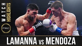 Lamanna vs Mendoza HIGHLIGHTS August 29 2020  PBC on FS1 [upl. by Abra134]