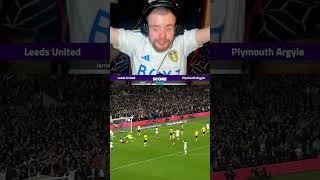 A dominating performance Leeds vs Plymouth goal reaction [upl. by Areehs]