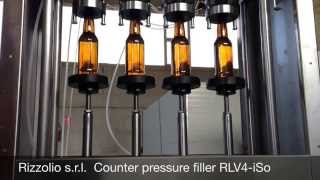 Rizzolio Counter pressure filler RLV4iSo [upl. by Marlee190]