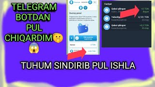 TELEGRAMDA PUL ISHLASH 2024  TELEGRAM BOTDAN PUL CHIQARDIM [upl. by Abbe824]