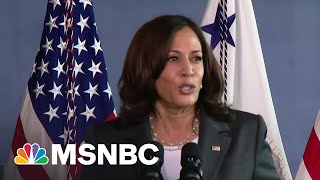 VP Harris Touts First 100 Days At Baltimore Vaccination Site  MSNBC [upl. by Bundy]