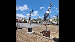 ArtPark Sculpture Walk Woolloomooloo Wharf Sydney [upl. by Nairb215]