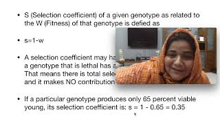 Lecture 4 Selection Coefficient Population Genetics Evolutionary Biology compressed [upl. by Kayne]