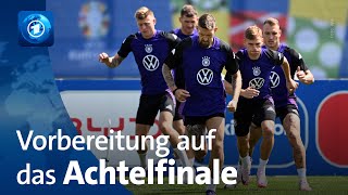 Vor EMAchtelfinale Wie steht es um die deutsche Nationalmannschaft [upl. by Shirberg]