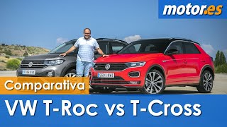 TCross vs TROC comparativa SUV en Español [upl. by Aryk]