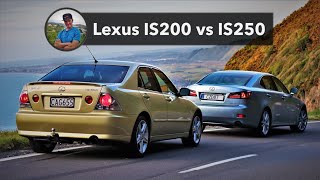 Lexus IS200 vs IS250  Battle of the Baby Lexus [upl. by Enirroc]