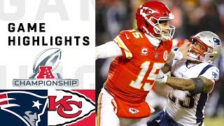 Patriots vs Chiefs AFC Championship Highlights  NFL 2018 Playoffs [upl. by Einnor358]