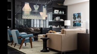 Rachel Parcell Basement Home Tour [upl. by Ahsinid]